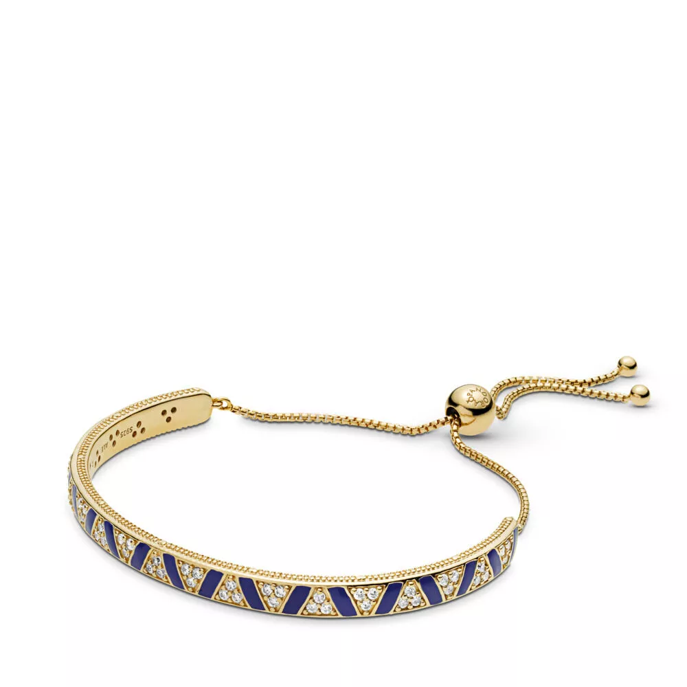 sezónní pevný náramek pandora exotické kameny & pruhy 568051cz